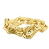 10" Pre-owned Silver & Gold plated Bracelet (320g) - Goldbank Jewellers